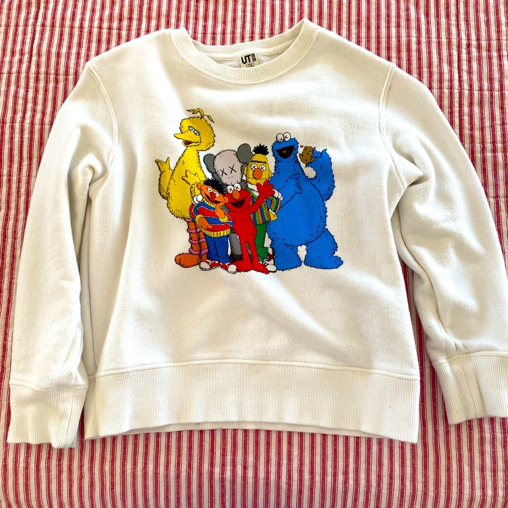 Uniqlo x Kaws Sesame Street kids sweatshirt